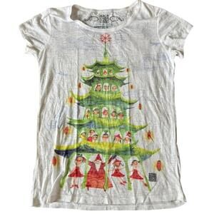 Masha D’yans Artist Collection Holiday Tree Graphic Tee Women’s XXL